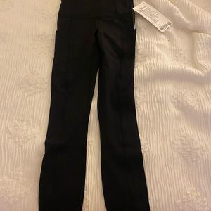 black fast and free leggings